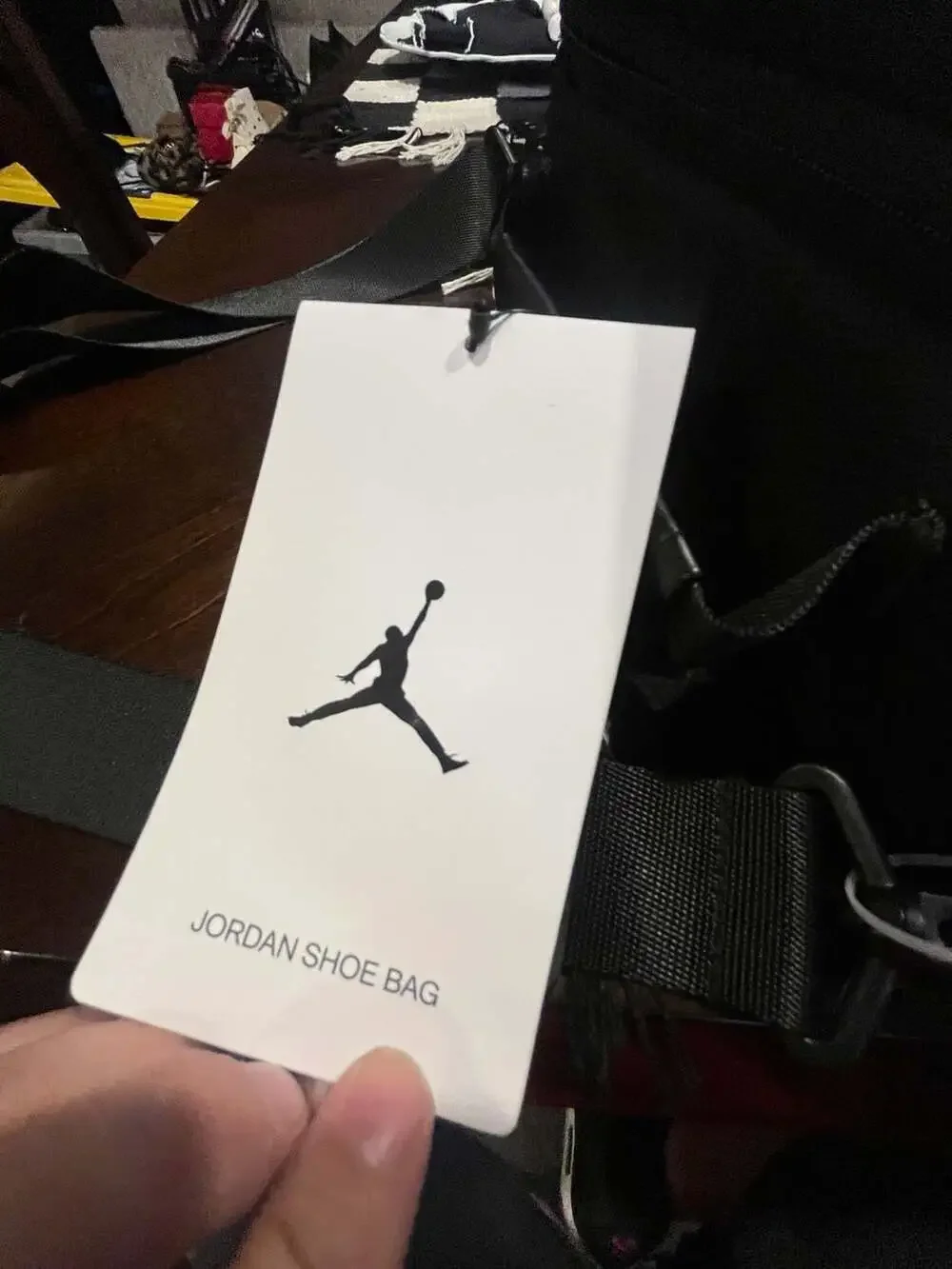 Jordan Jumpman Black and Gold Shoe Bag with 23 Logo